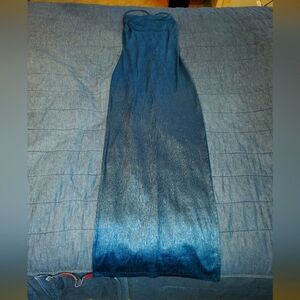 Elegant Blue Maxi Dress